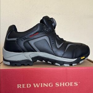 Red Wing Mens Black Athletic Safety Toe EH Work Shoes Hiker 6640 Size 15